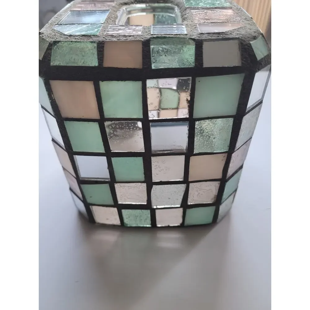Tissue Box Cover Beach Stain Glass